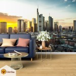 Fototapetai "Cityscape in Frankfurt Fototapetai | Colorbee.lt